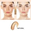 2PCS Skin Tone Adjusting CC Cream SPF 50,Cosmetics CC Cream Self Adjusting for Mature Skin, CC Cream Face Sunscreen and Foundation, Primer Moisturizing Skin Concealer Brightening Skin Tone