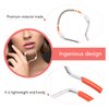 3pcs Facial Hair Remover, Women Spring Threading Epilator, Portable Face Lips Hair Removal Plastic Spring Device for Face Lip Hair Removal