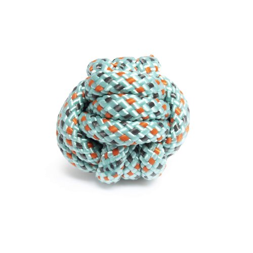 Roscoe's Pet Products Braided Rope Ball Toy for Dogs and Other Small Pets (Small (2.25-inch))