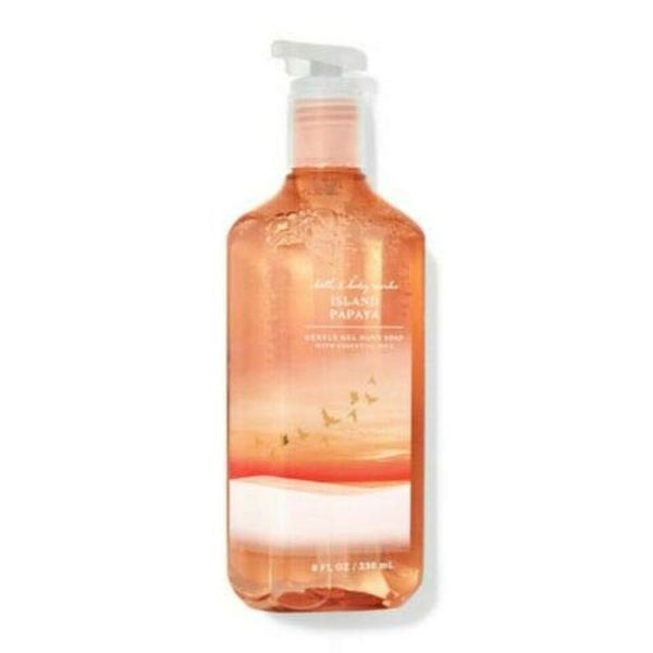 Bath and Body Works Island Papaya Gentle Gel Hand Soap with Essential Oils , 8 Fl Oz