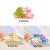 3Pcs Flower Hair Claw Clip Fashion Summer Beach Medium Hair claw clips Strong Hold Hair Jaw Clips Hair Barrettes Hairpins Hair Ponytail Holder Decor Hair Accessories for Women Girls Thin