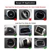 SINGARO 20 Pieces Car Air Conditioner Air Outlet Decorative Strips, Bendable DIY, Universal for Most Air Outlets, Car Interior Accessories (Red)