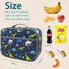 Kulle Lunch Box Kids,Insulated Lunch Box for Boys and Girls,Washable Lunch Bag and Reusable Toddler Lunch Boxes for Daycare and School Shark Camo Space Astronaut（Dinosaur Planet）