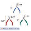 Mr. Pen- Jewelry Pliers, 3 Pack, Jewelry Making kit, Pliers for Jewelry Making, Mini Pliers, Wire Cutters for Jewelry Making, Chain Nose Pliers, Craft Pliers, Earring Pliers