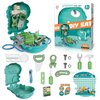 Dinosaur Kids Tool Set - 18 Pcs Pretend Playset Toddlers Tool Toys with Backpack, Montessori Educational STEM Toys for 3 4 5 6 7 Years Old Boys Girls, Christmas Birthday Gifts for Kids