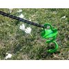 Ashman 16 Inch Spiral Ground Anchor Green Color - Ideal for Securing Animals, Tents, Canopies, Sheds, Car Ports, Swing Sets (1 Pack)…