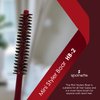 Spornette Mini Styler Boar Bristle .75 inch Round Brush (#HB-2) for Blowouts, Volume, Styling, Finishing, Curling & Setting Short, Curly, Wavy, Straight, Thick, Normal or Thin Hair on Men & Women