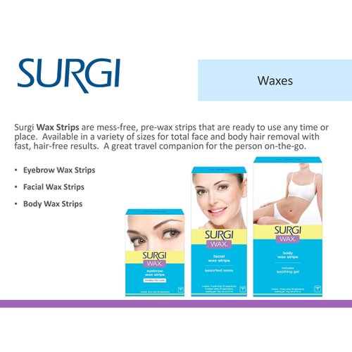Surgi-Wax Facial Wax Strips (Pack of 3)