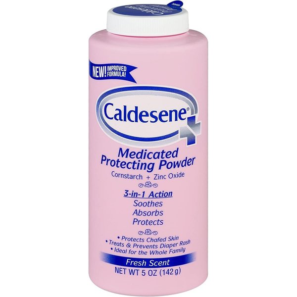 Caldesene Medicated Protecting Powder with Zinc Oxide & Cornstarch-Talc Free, 5 Ounce