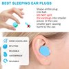 Reusable Silicone Ear Plugs, Waterproof Noise Cancelling EarPlugs for Sleeping, Mowing, Swimming, Airplanes, Concerts