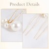 12 Pcs Pearl Hair Pins Bridal Hair Pins U Shaped Pearl Hair Clips Pearl Hair Accessories Hair Pearls Decorative Hair Pins Pearl Bobby Pins for Brides Bridesmaid Women Girls