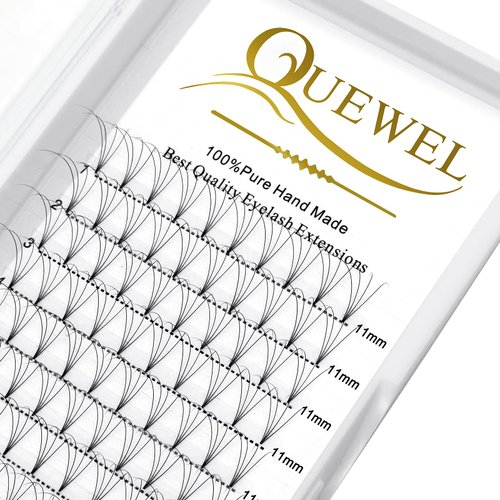 Volume Lash Extensions 4D 0.10mm C Curl 11mm Short Stem Premade Fans Soft|Optinal 3D|4D|5D|6D|7D|8D 0.07/0.10mm C/D 8-20mm Mix-9-16mm 12-15mm 8-15mm|(4D 0.10C 11mm)