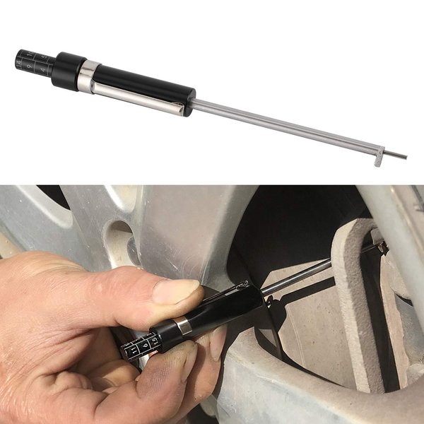 Watris Veiyi Brake Pad Measuring Tool for 6mm / 0.2" Thickness, Brake Pad Gauge, Vehicle Measure Car Brake Pad Tester with Scale, Time Saving Automotive Measurement Tool