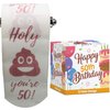 50th Birthday Toilet Paper - Happy birthday toilet paper prank– Funny 50th birthday gifts for men and women– best friend birthday gifts– Novelty Toilet paper roll gag gifts – 3 Ply (50th Birthday)
