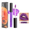 Purple Matte Lipstick Lip Stain High Pigmented Long Lasting 24H Waterproof Lip Gloss Non-sticky Non-Fading Smudge-proof Matte Liquid Lipstick for Halloween Paint Party Cosplay Goth Makeup(05# PURPLE)