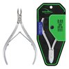 NGHIA Cuticle Nipper - D-03 JAW 14 | Stainless Steel | Durable and Sharp | Ergonomic Design | Grey Plated | Ideal for Salons and Home Use