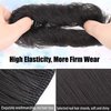 YOSILADY Messy Bun Hair Piece Human Hair Black Hair with Elastic Band Scrunchies Stretchy Fluffy Chignon Ponytail Hairpieces Updos for Women Girls (Golden Blonde, Curly)