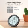 SECRUI Hygrometer Thermometer for Room Temperature Humidity Meter Indoor Thermometer Accuracy Calibration LCD Temperature Sensor with Maximum and Minimum Records, TH1,Black
