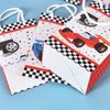WERNNSAI Racing Car Party Bags with Handles - 16 PCS Race Car Party Supplies for Candy Gifts Goodies Treats Boys Birthday Baby Shower Party Favors Tote Bags