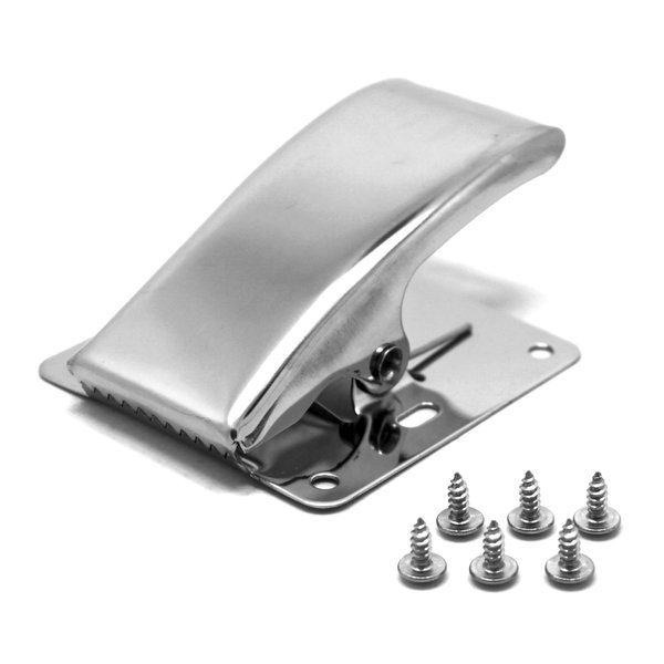 SAMSFX Fish Cleaning Board Tools Fillet Clamp w/Screws Deep-Jaw Fish Tail Clip Board for Scaling Table Bait (Fish Clamp)