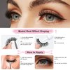 SONAFEEL Short Eyelashes Curly Lashes 12mm Fluffy Mink Lashes D Curl 10Pairs Short Russian Strip Lashes Pack Reusable False Eyelashes