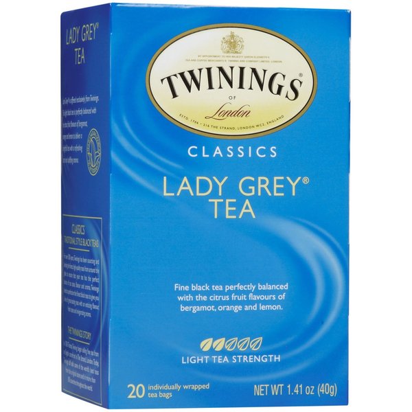 Twinings Lady Grey Tea, Tea Bags, 1.41 oz, 20 ct