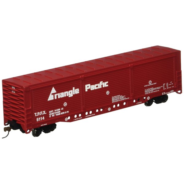 Bachmann Trains - Evans All-Door Box Car -TRIANGLE PACIFIC - HO Scale