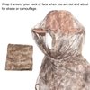 PATIKIL 71"x35" Camouflage Netting Camo Scarf, Camo Netting Veil Camo Mesh Neck Scarves Desert Mesh Scarves for Outdoor Activities, Desert Digital