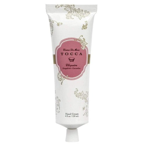 Tocca Crema de Mano, Cleopatra Hand Cream, 4 oz - Grapefruit, Jasmine, Vanilla Musk - Moisturizing, Quick Absorbing