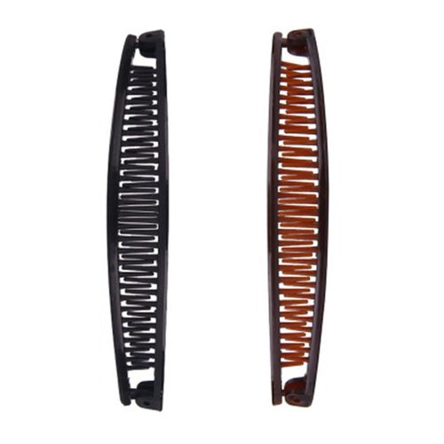 Black and Brown Clips Fish Clips Vintage Clincher Combs Tool for Thick Curly Hair Accessories Long Hair Clips Banana Hair Comb Fish Grip Slide Hair Clips Claws Set for Women