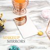 IBEET Unbreakable Stainless Steel Makeup Mirrors,Vanity Mirror Small for Purse Handbag Travel, Rectangular Handheld Compact Pocket Mirror Tiny Wallet Mirror Plate for Makeup