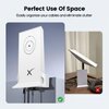 ISEKIE Starlink Wall Mount, New Upgraded Star Link Internet Kit Satellite Brackets ABS Router Holder Protection for StarLink Mesh Router V2 Mesh Router White