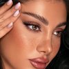 Apooliy Waterproof Mascara with Eyelash Drawing Aid Set, Mascara Volume and Length,Curling Lashes, Smudge-Proof, Non-Sticky, Quick Drying Mascara, Black