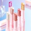 JIAYUTONG Glitter Crystal Jelly Glaze Stick - Long Lasting Shimmer Eyeshadow & Eyeliner Pencil, Waterproof & Smudge Proof, Easy to Blend for Natural or Glam Makeup Looks (06#FUCHSIA FUN)