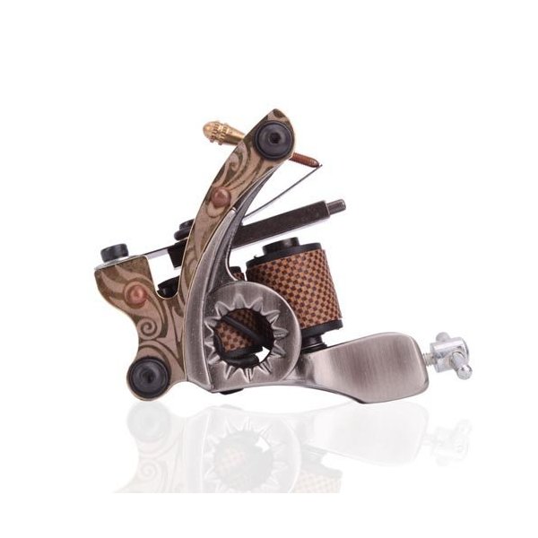 1TattooWorld New Cast 10 Laps Coils Tattoo Machine Liner Shader Tattoo Gun, OTW-M703