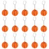 iMagitek 15 Pack Orange Basketball Keychains for Kids Party Favors Supplies, School Carnival Prizes, Party Bag Gift Fillers, Basketball Stress Relieve Ball