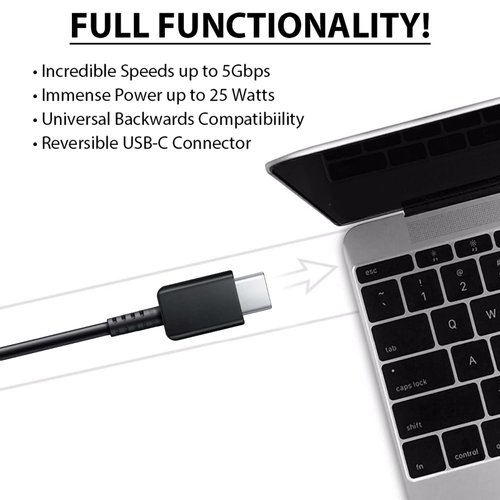Slim PRO USB-C Cable Compatible with Your Sony LSPX-S3 with Ultra Fast Data and Quick Charging Speeds