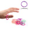 ELIHAIR Kids Baby Hair Ties for Girls Ponytail Holder Hair Elastics Bands 3cm for Child Toddler Curly Hair(Mix 200pcs Diamond Queen)