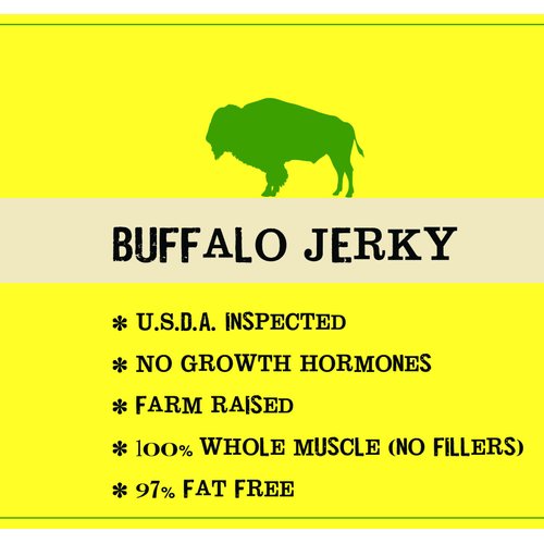 Jerky.com's Teriyaki Buffalo Jerky - 3 PACK - The Best Wild Game Bison Jerky on the Market - 100% Whole Muscle Buffalo - No Added Preservatives, No Added Nitrates and No Added MSG - 5.25 total oz.