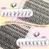 calphdiar Eyelash Extension Kit 320PCS Lashes Clusters 30D+40D Lash Extension Kit 9-16mm Wispy Cluster Eyelash Extensions Kit with Lash Bond and Seal Tweezers Natural Lash Clusters Kit for Beginners