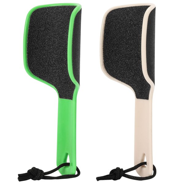 2 Pcs Curved Foot File Callus Remover for Feet, Double Sided Heel File Scraper U Shaped Foot Scrubber Dead Skin Remover