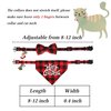 STMK 2 Pack Christmas Cat Bandana Collar with Bell, Breakaway Holiday Cat Kitten Bandana Collar with Bell Santa Christmas Tree for Christmas Cats Kittens Costume Decorations