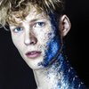MEICOLY Navy Blue Body Glitter,Mermaid Sequins Face Glitter Gel,Chunky Glitter Face Paint,Holographic Glitter for Face/Body/Hair/Eye/Lip,Sparkly Body Glitter for Women and Kids