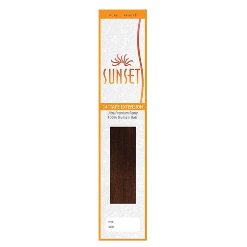 Sunset Pure Beaute' Ultra Premium Tape Hair Extensions - 14 Inches Color #F16/22