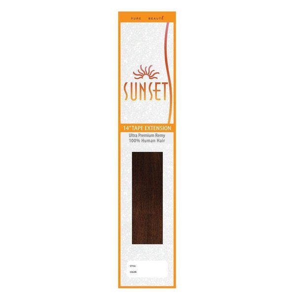 Sunset Pure Beaute' Ultra Premium Tape Hair Extensions - 14 Inches Color #F16/22