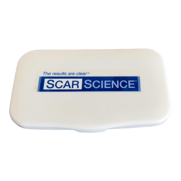 ScarScience Portable Storage Case for Silicone Scar Sheets, Silicone Scar Patches, & Silicone Scar Strips - 2.5"x4" Scar Patch & Scar Cream Holder for First Aid Kit