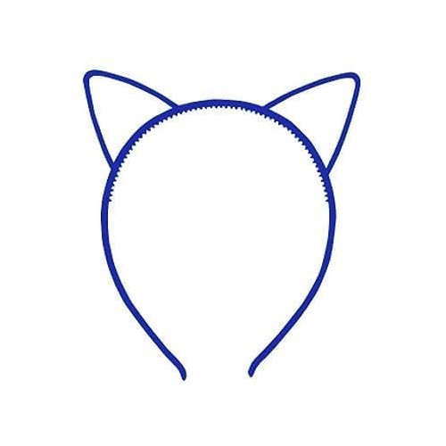 Junfamilee 2 Pcs Blue Simple Comfortable Plastic Cat Ears Headband Women's Headbands Hair Accessories, Women's Fashion Headbands, Blue Cat Ears