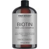 First Botany Cosmeceuticals, Hair Regrowth and Anti Hair Loss Shampoo 16 fl oz, with DHT blockers- Daily Hydrating, Detoxifying, Volumizing Shampoo For Men and Women