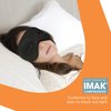 Brownmed - IMAK Eye Pillow - Cooling Sleep Eye Mask & Shade with ErgoBeads for Men & Women- Reusable Eye Cover for Headache, Sleeping, Migraine, Puffy Eyes & Eye Strain Relief