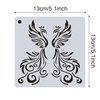 24Pcs Phoenix Stencils for Painting Reusable Firebird Drawing Stencil DIY Craft Phoenix Pattern Painting Template for Painting on Wood, Floor, Wall, Fabric and Furniture